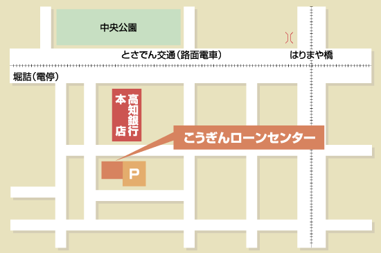 こうぎんローンセンター_地図