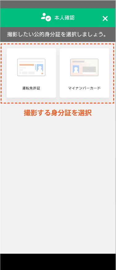 STEP6-1_撮影する身分証を選択