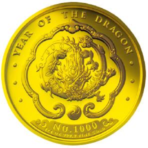 1000ニュルタムカラー金貨（表面）