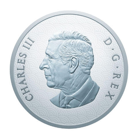 15カナダドル銀貨（表面）