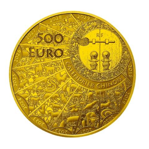 500ユーロ金貨（裏面）