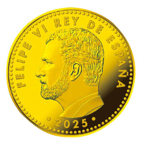 E. 100ユーロ金貨＜スペイン＞（表面）