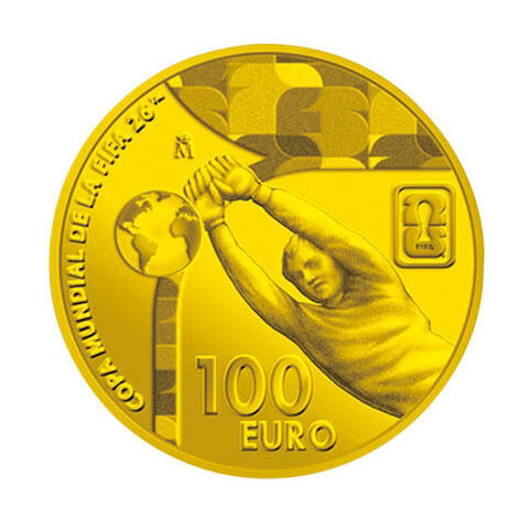 E. 100ユーロ金貨＜スペイン＞（裏面）