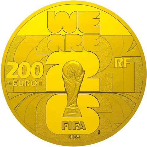 B. 200ユーロ金貨＜フランス＞（裏面）
