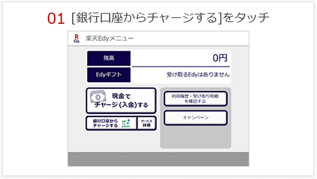 「高機能Ｅｄｙチャージ機」操作画面イメージ01