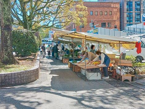 徒歩圏内に木曜市、帯屋町商店街