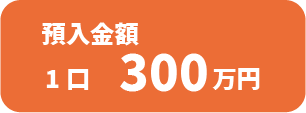 預入金額:1口300万円