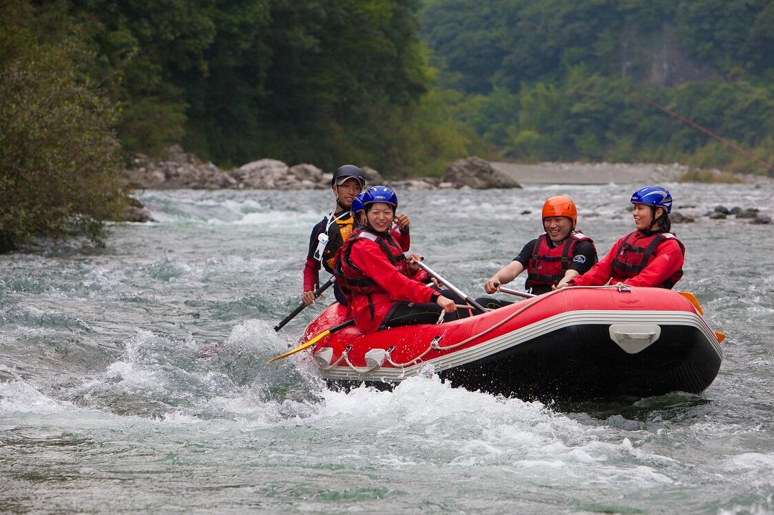 仁淀川でカヌー&ラフティング