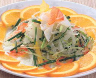 イカのニンニク風味和え