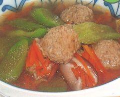 はすいもと肉団子のスープ煮