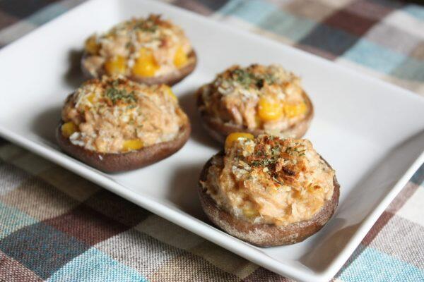 シイタケのツナコーン焼き