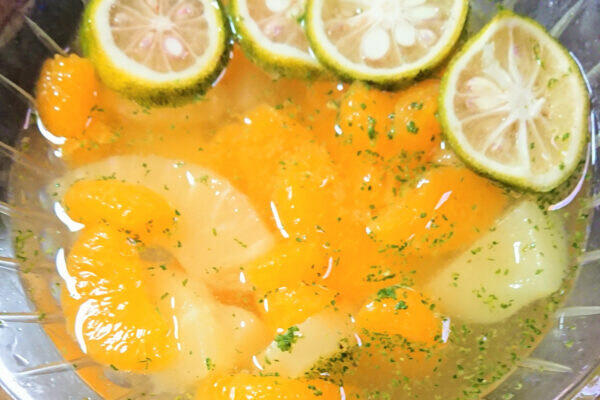 青ゆず入りフルーツカクテル