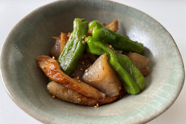 ししとうとこんにゃくの炒め煮