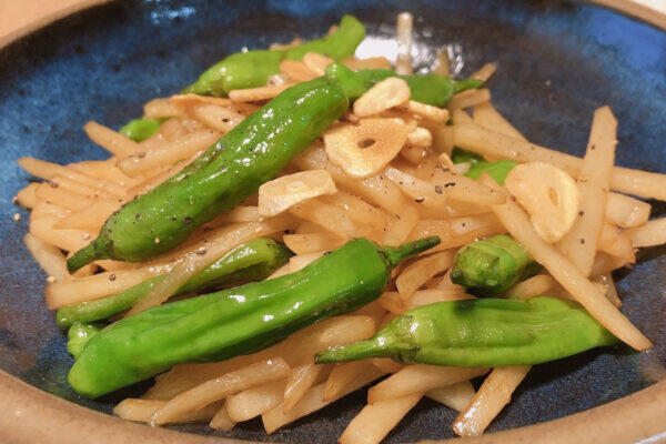 ししとうとじゃがいものガーリック炒め