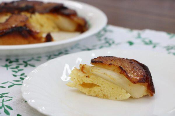 フライパンで簡単ナシケーキ