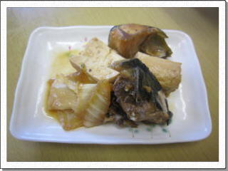 ブリのあら すき焼き風