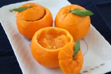 ポンカンのカップゼリー