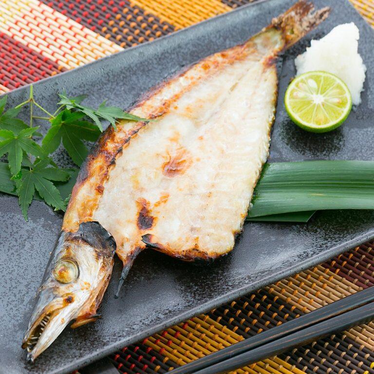 早朝に捌いた新鮮な魚