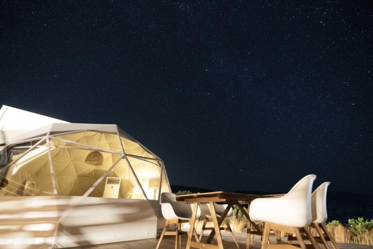 大自然を独り占め♪「アシズリテルメ」「Dot Glampingアシズリテルメ」