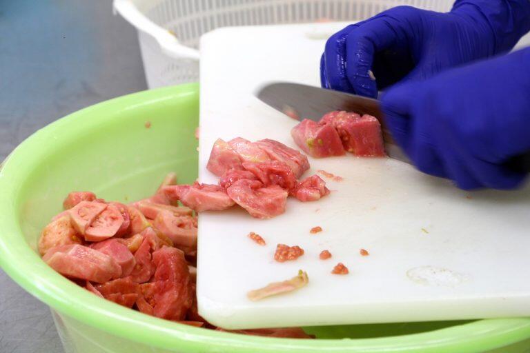 果肉がより熟した部分のみを厳選して使用している