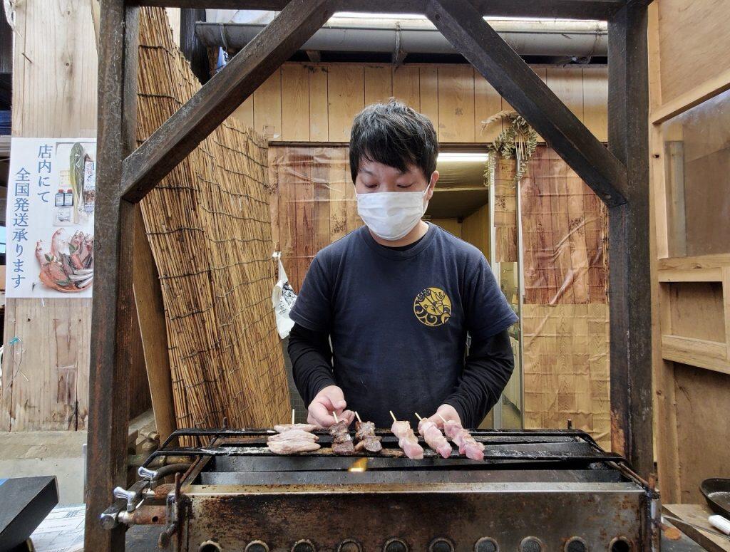 串焼きポン吉」人気No.1「ハランボ串」