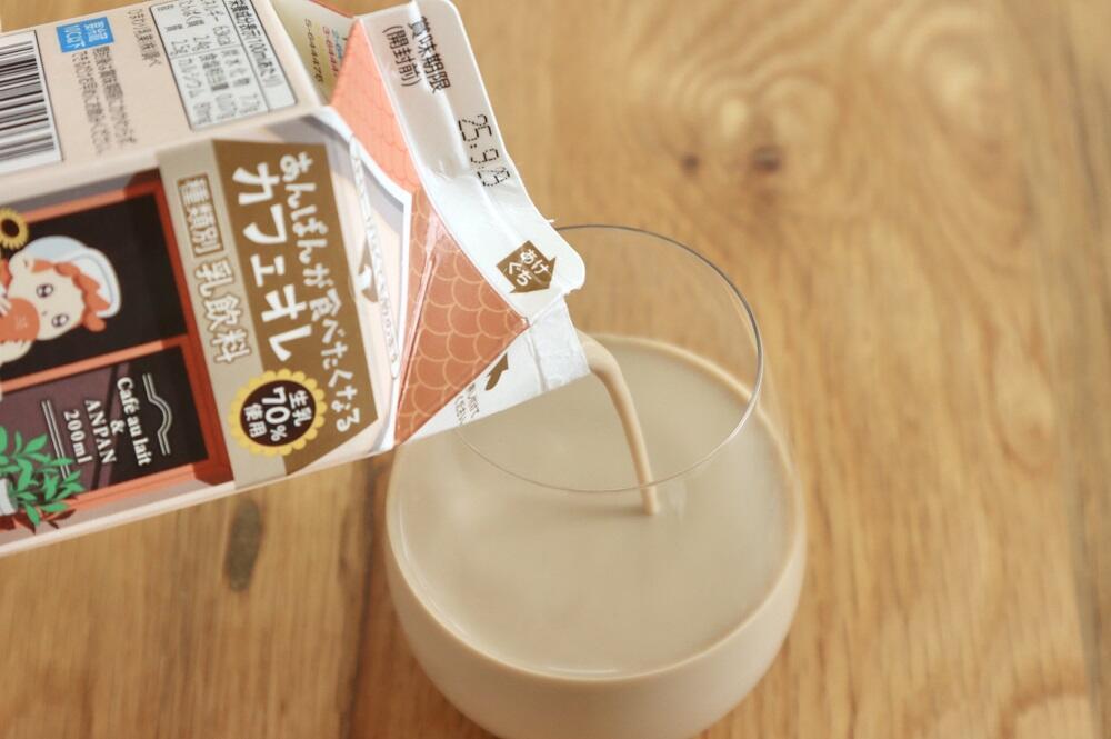 あんぱんが食べたくなるカフェオレ