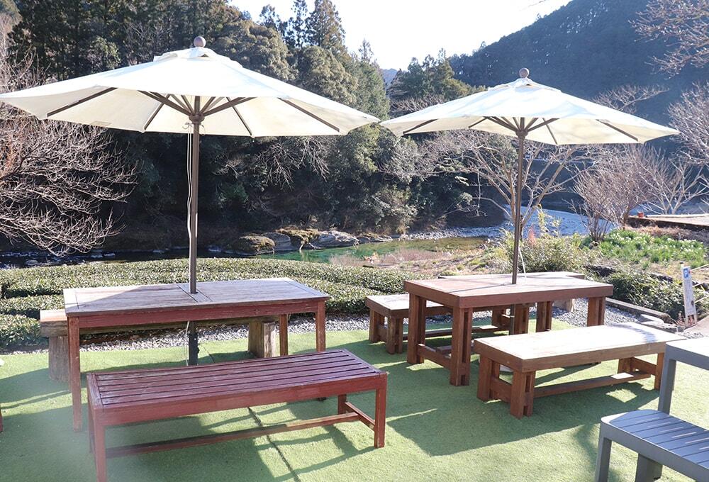 池田茶園のテラス席の写真/スイーツ工房兼カフェ「池川茶園」