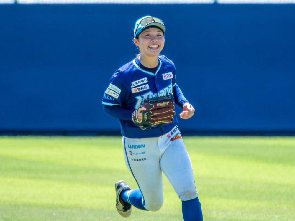 試合中の沖田茉優選手
