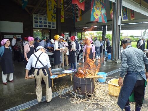 カツオのタタキ作り体験