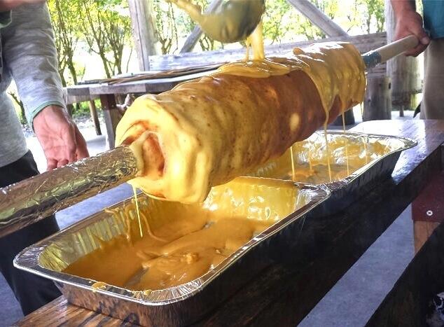 バームクーヘン作り