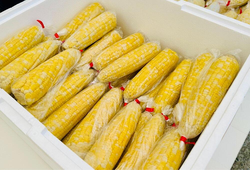 袋詰めされたゆできび