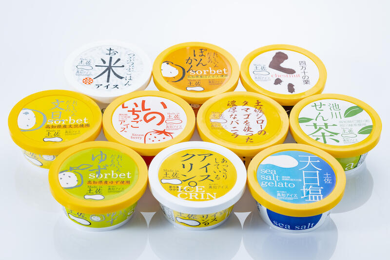 高知の特産物を幅広く取り入れたバラエティー豊かなラインナップ