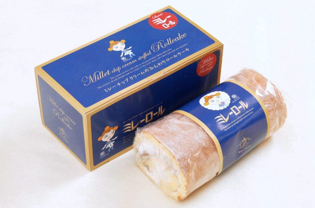 ミレービスケットのクランチを混ぜたクリームを使った「ミレーロール」