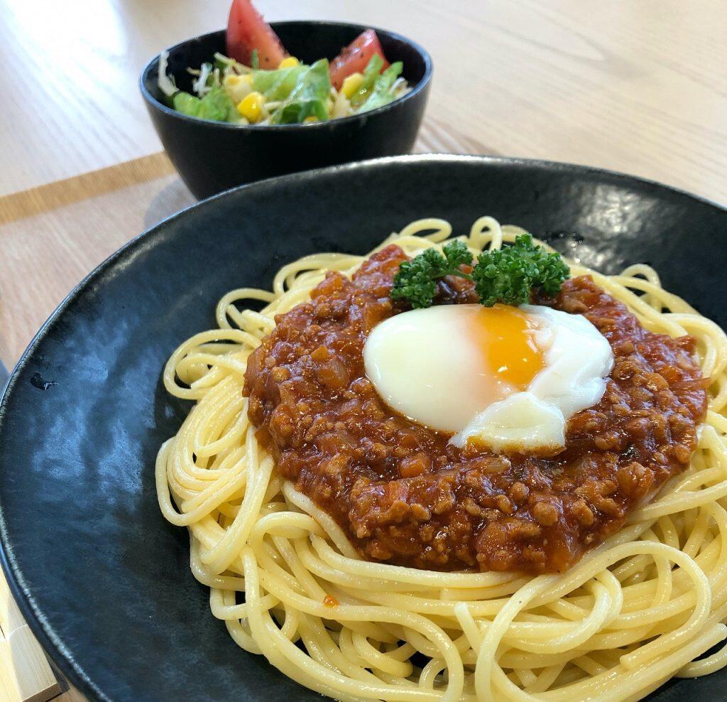 いの町産・生姜入りのミートソースパスタ