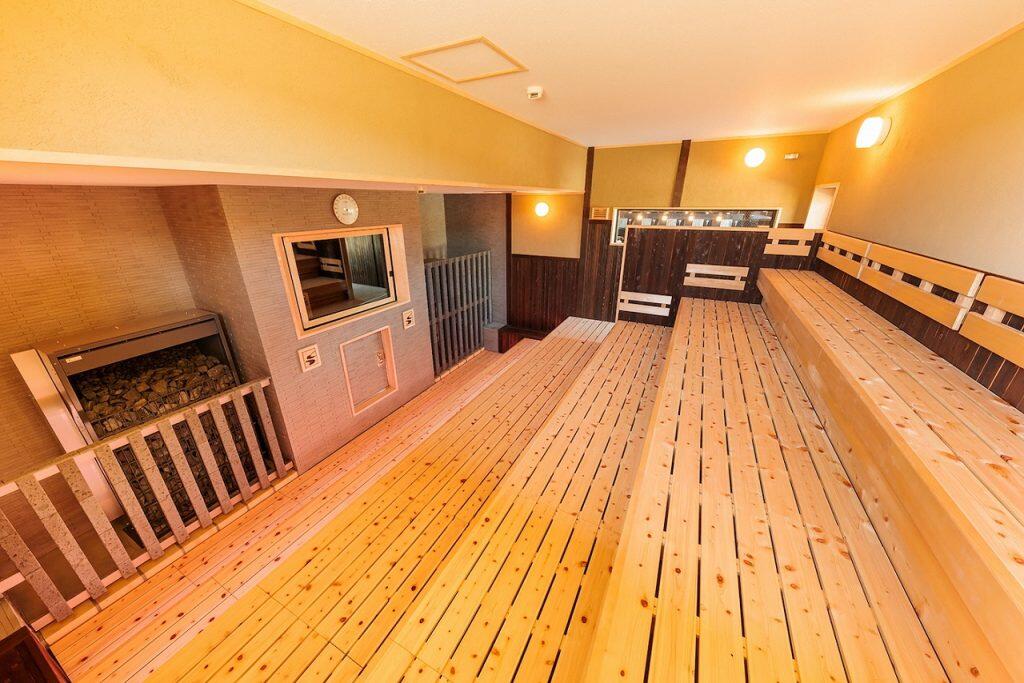 三種類のサウナや岩盤浴
