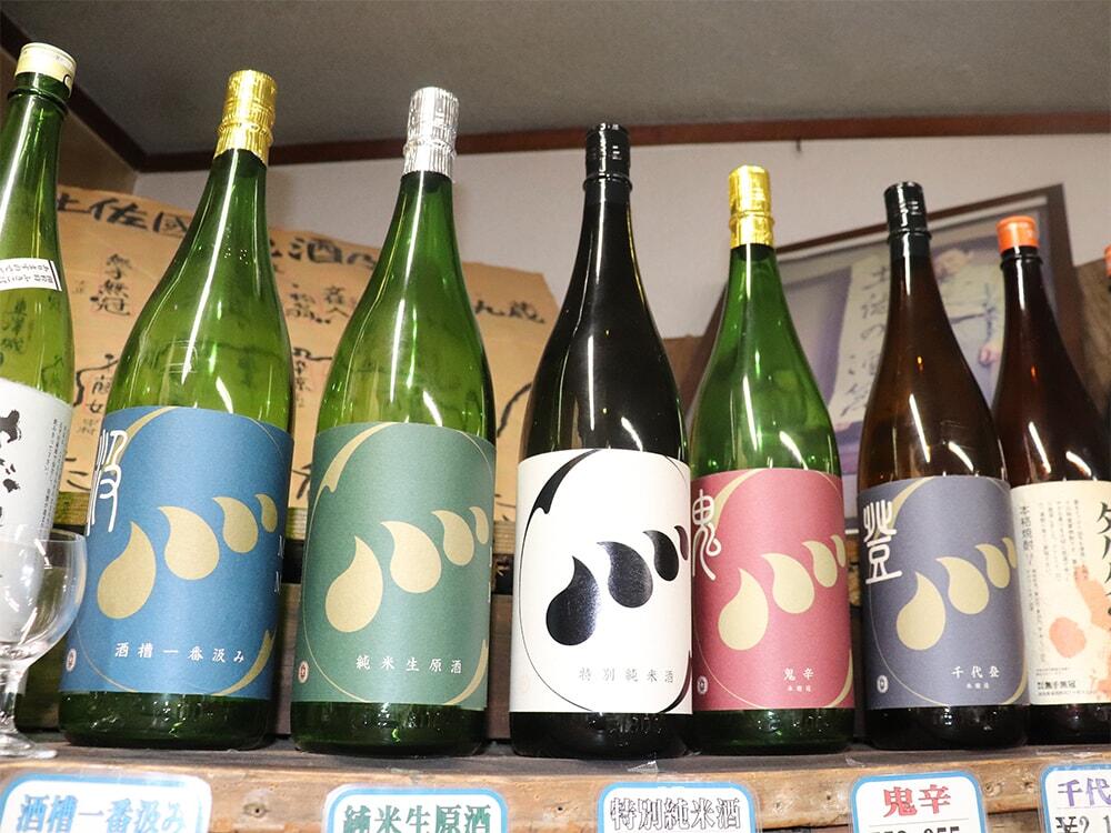 無手無化の日本酒ラインアップの写真