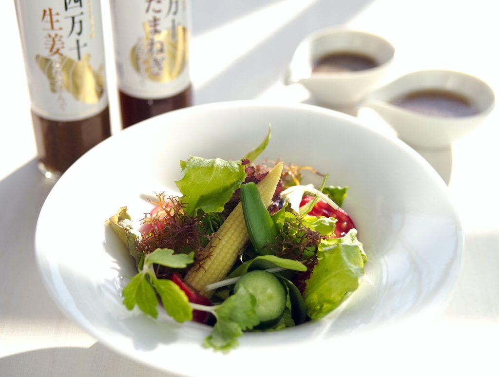 「加用物産」が、四万十育ちの自慢の野菜をたっぷり使って生み出したのが「四万十どれっしんぐ」