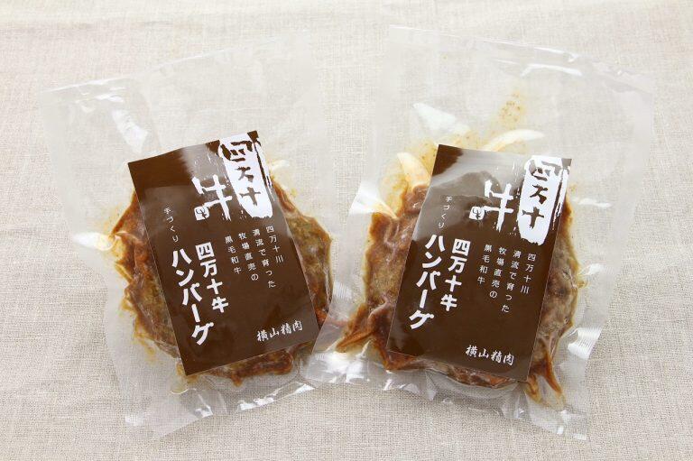 四万十川流域で育てられた四万十牛100％の煮込みハンバーグ！