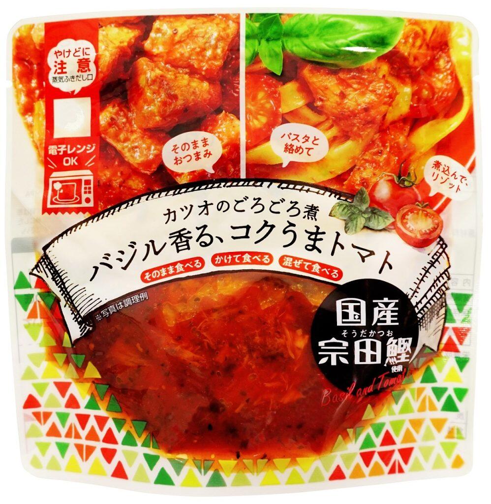 食欲をそそるパッケージの「カツオのごろごろ煮」