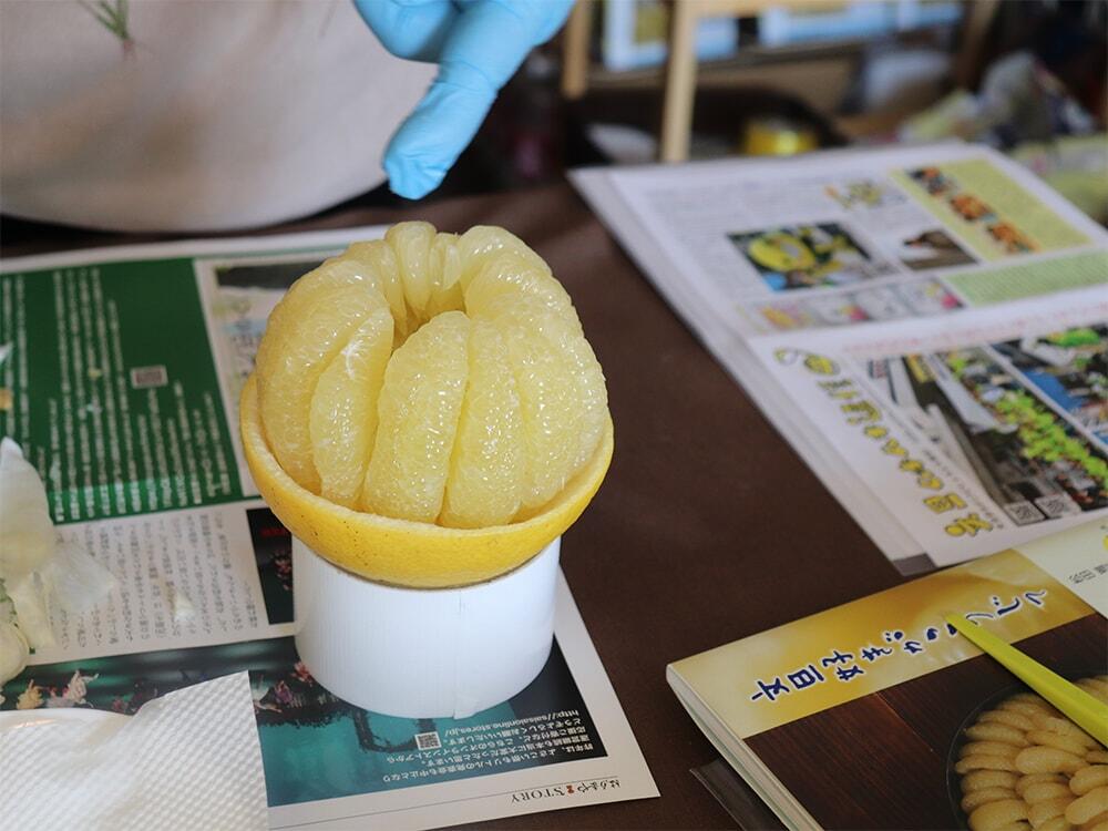 サプライズ文旦の作り方-完成/完成したサプライズ文旦の写真