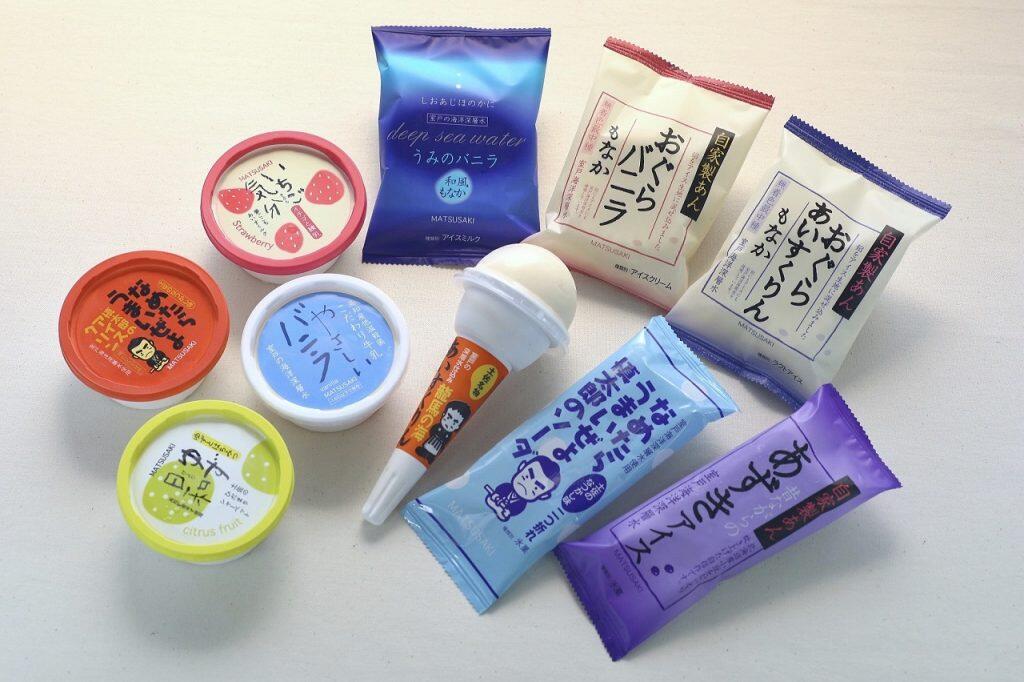 昔ながらのアイスクリンや袋入りかき氷、期間限定の