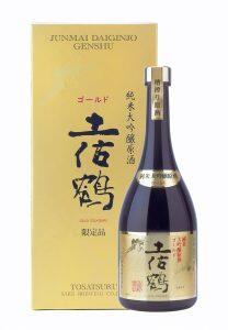 酒造好適米の最高峰・山田錦を30%まで磨き上げ、じっくりと低温発酵させた「純米大吟醸原酒ゴールド土佐鶴」