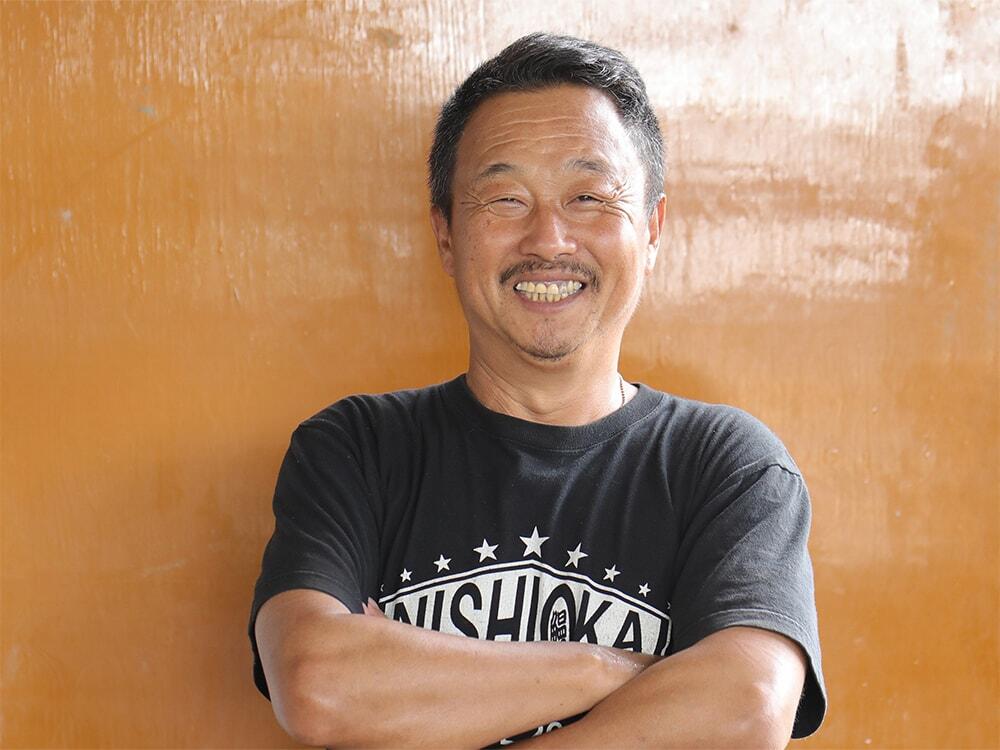 ウナギや会社の想いを語る社長の写真(正面)/西岡養鰻株式会社