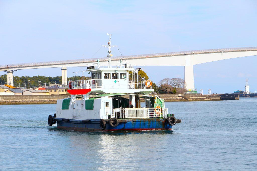 長浜渡船場と種崎渡船場