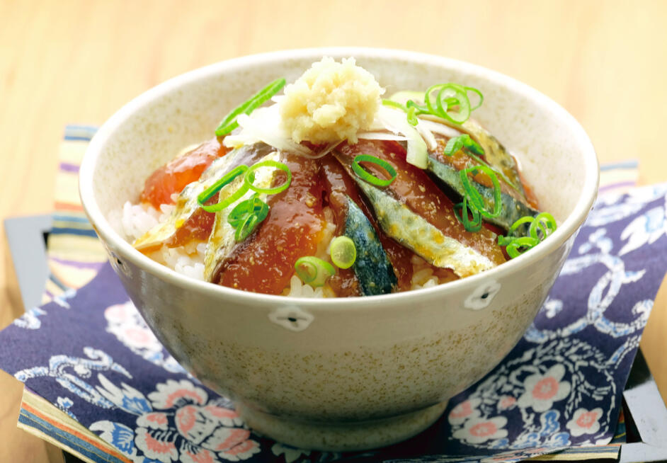「一本釣りうるめいわしのぶっかけ漬け丼」