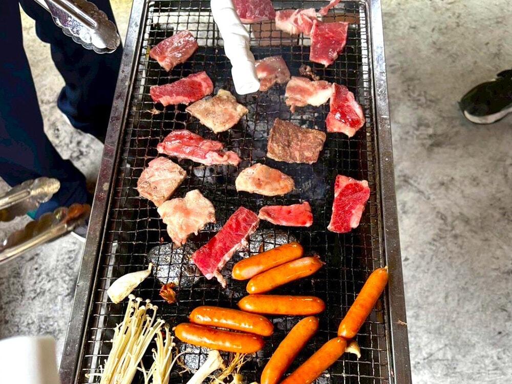 BBQをしている様子①