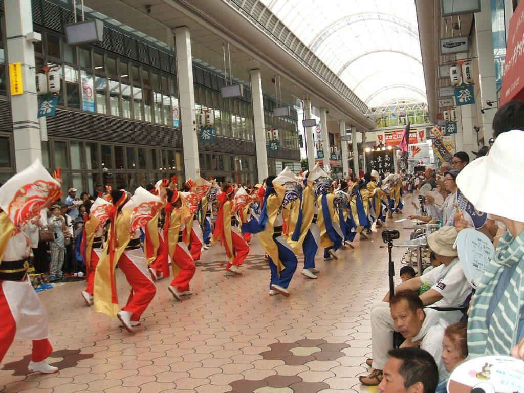 帯屋町演舞場へ応援に行ってきた