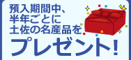 預入期間中、半年ごとに土佐の名産品をプレゼント！