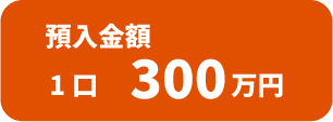 預入金額:1口300万円
