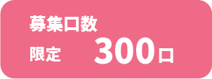 募集口数：限定300口